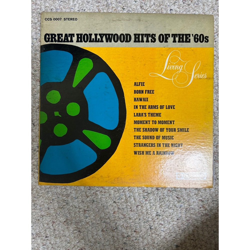 Great Hollywood Hits of the 60s Vinyl Record RCA Camden Living Series CCS 0007